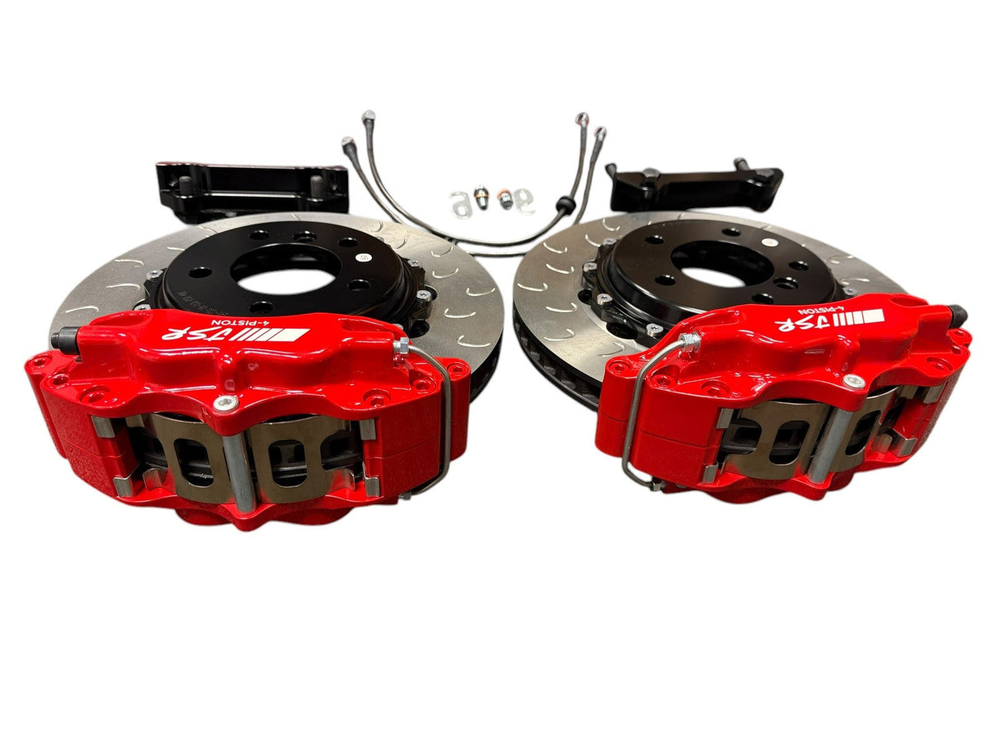 Big Brake Kit 2 Piece Drilled Rotor Caliper For BMW E46 4 Piston 2001-2006