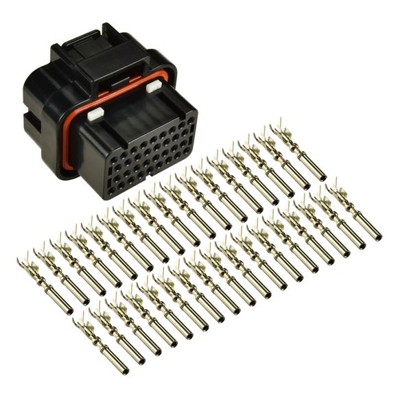 34-Way Connector Kit for MoTeC C125 C127 Dash Display (22-20 AWG)
