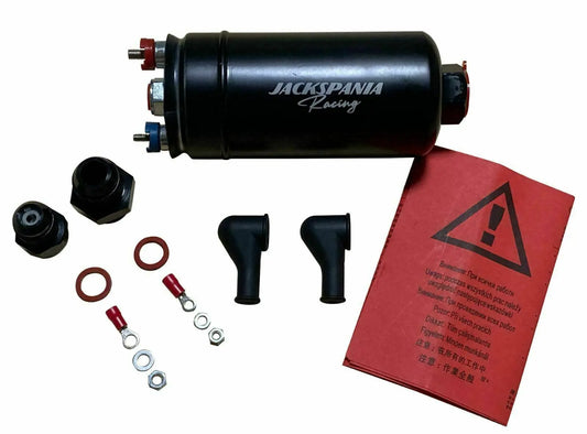 380LPH Fuel Pump External Inline For Bosch 044 AEM Check Valve 10AN 8AN 1000HP JSR-DRP