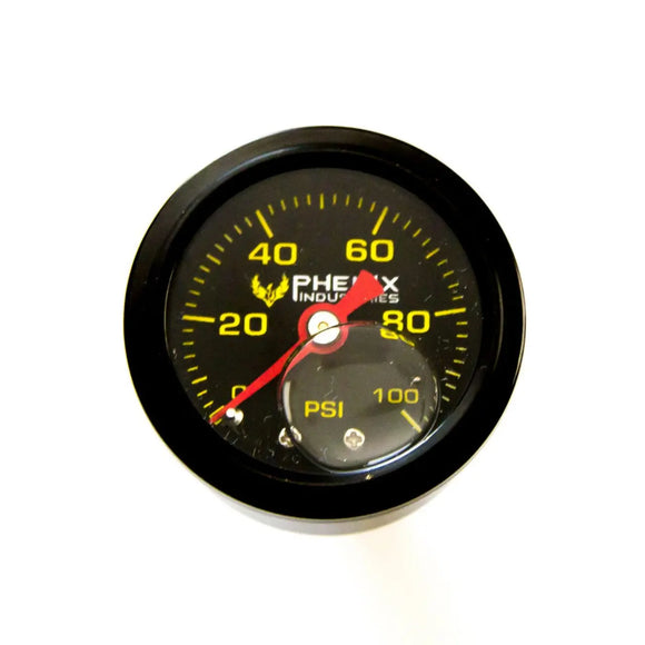 Pressure Gauge 0 to 100 Psi 1/8 NPT Silicone Filled QFS