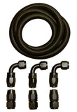 8AN 5/8" Fuel line Hose Fitting Kit Braided Nylon Stainless Steel Oil Gas 10FT JSR-DRP