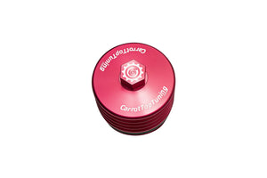 BMW Billet Oil Filter Cap | BMW MINI B38 B48 B36 | Red Finish Carrot Top Tuning