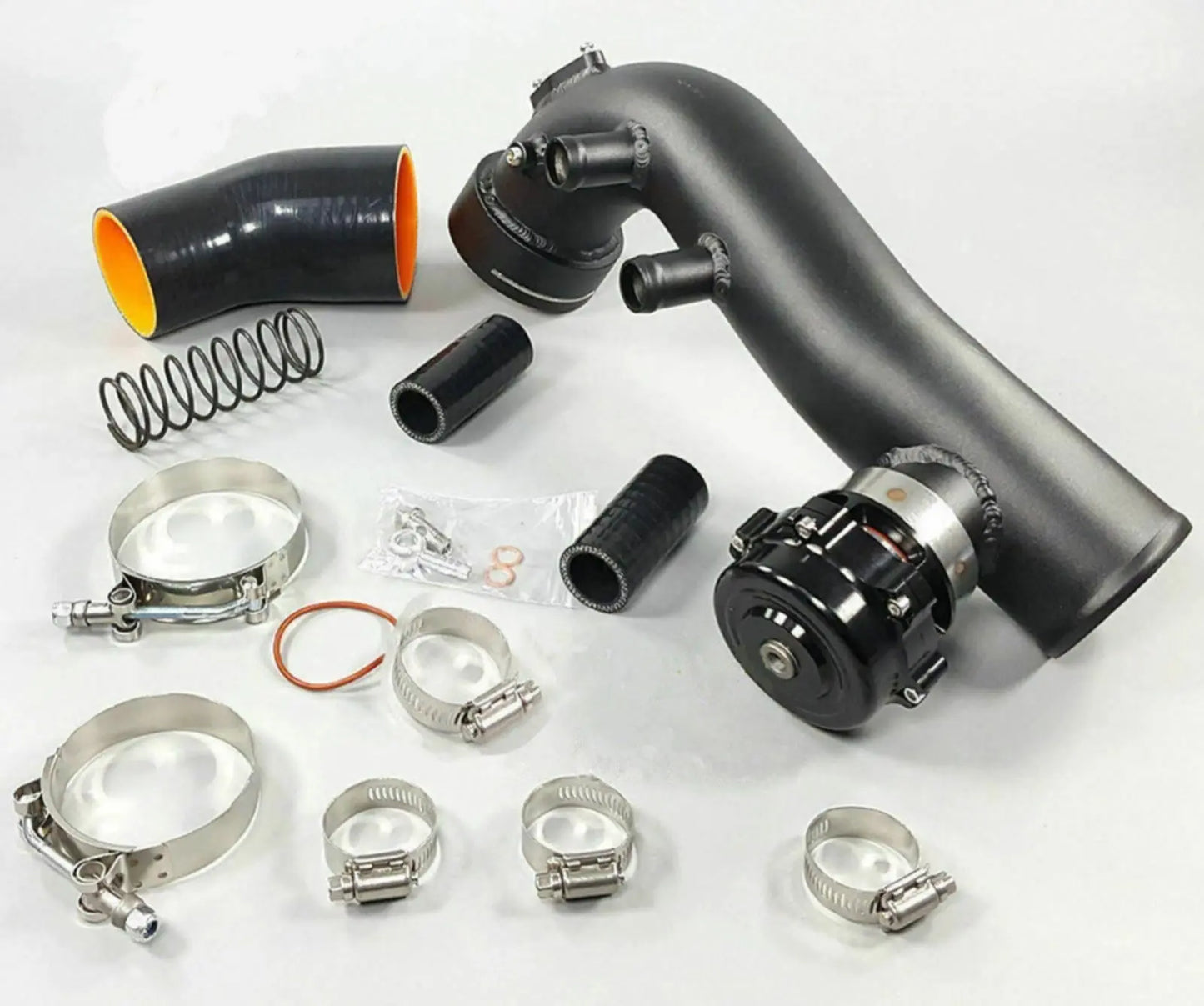 BMW N54 Charge Pipe Kit + TiAL Flange + 50mm Bov For E88 E90 E92 E93 135i 335i JSR-DRP