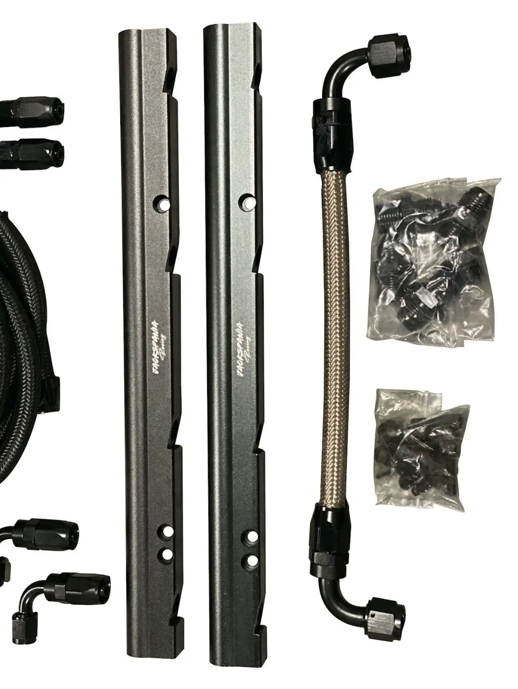 Billet LS Feed Return Fuel Rail Kit GM LS3 V8 OE Intake Manifold Direct Fit AN6 JSR-DRP