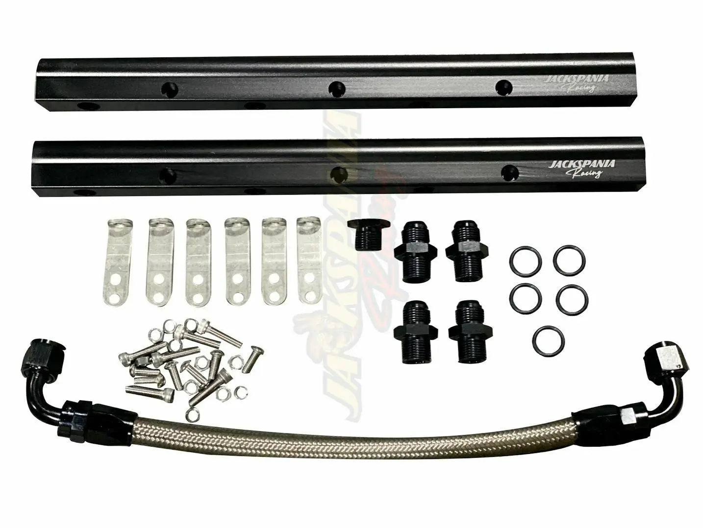 Billet LS Fuel Rail Kit For Aftermarket Intake Manifold LS3 V8 EFI AN8 Line JSR-DRP