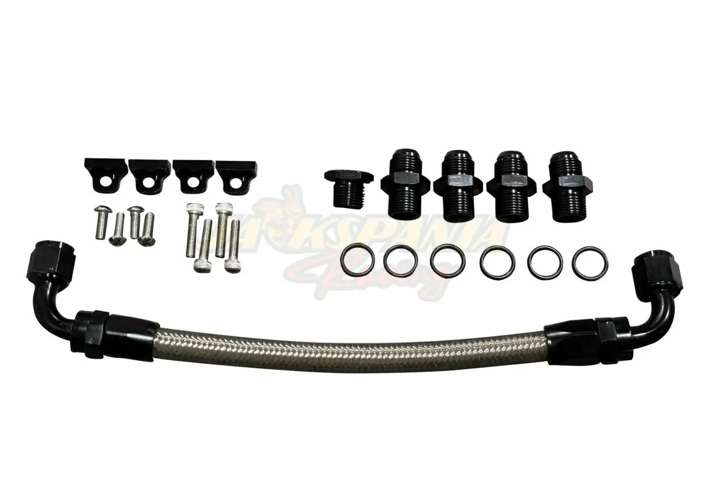 Billet LS Fuel Rail Kit GM LS3 V8 For OE Intake Manifold Hardware Direct Fit AN6 JSR-DRP