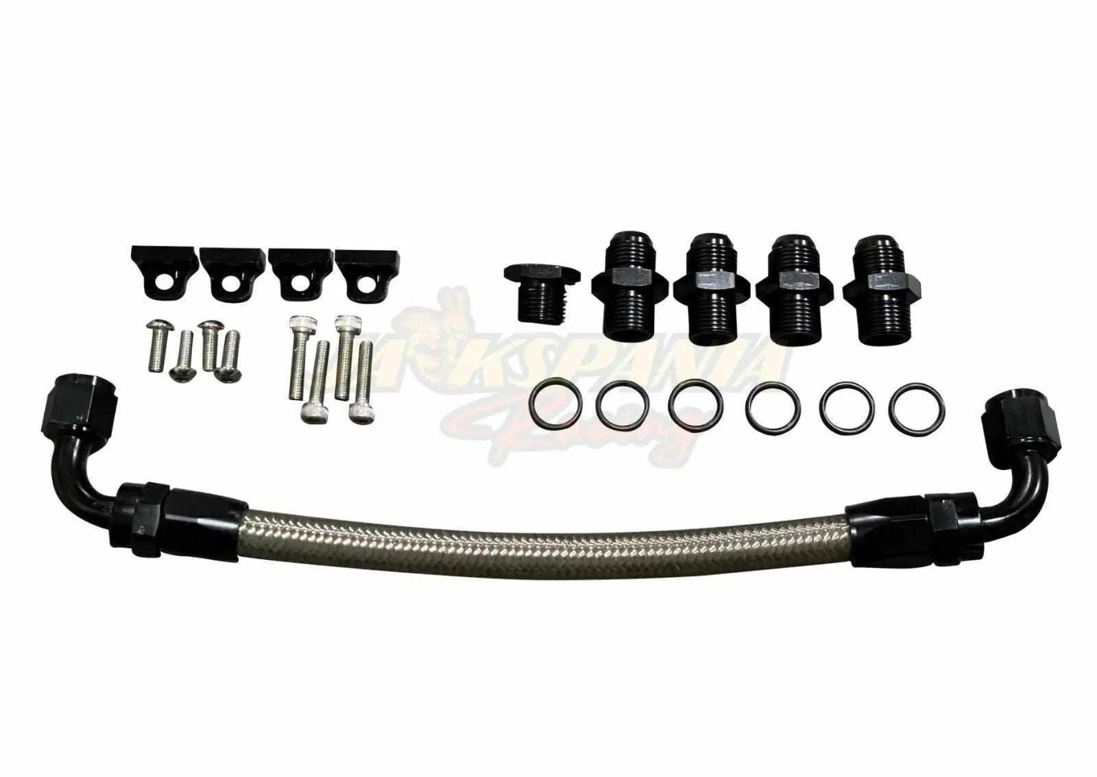 Billet LS Fuel Rail Kit GM LS3 V8 For OE Intake Manifold Hardware Direct Fit AN6 JSR-DRP