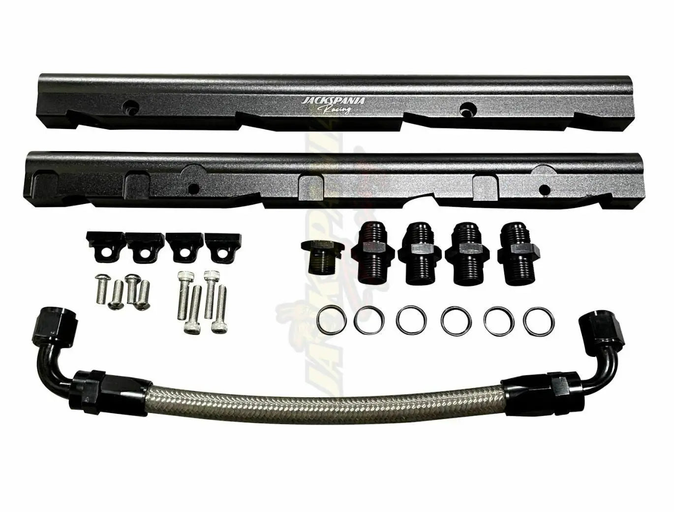 Billet LS Fuel Rail Kit GM LS3 V8 For OE Intake Manifold Hardware Direct Fit AN6 JSR-DRP