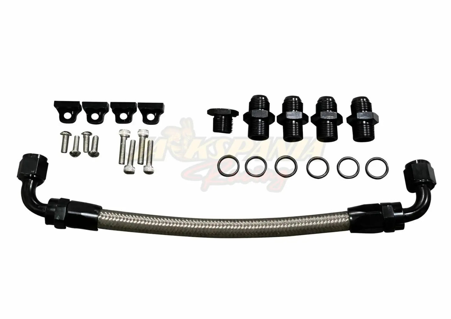 Billet LS Fuel Rail Kit GM LS3 V8 OE Intake Manifold Hardware Direct Fit AN6 US JSR-DRP