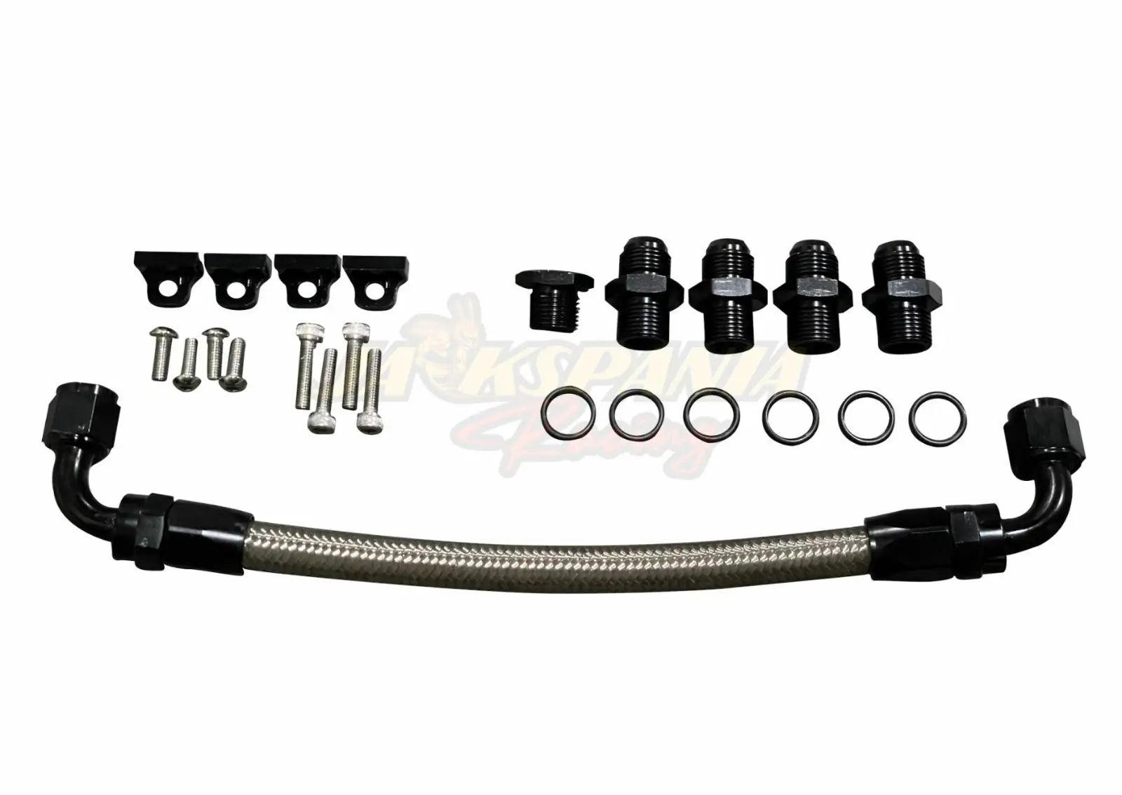 Billet LS Fuel Rail Kit GM LS3 V8 OE Intake Manifold Hardware Direct Fit AN6 US JSR-DRP