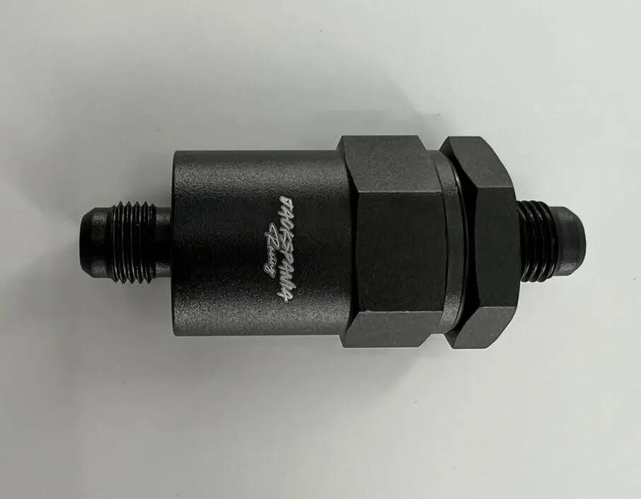 Billet Universal K Swap AN6 30 Micron Black Aluminum Inline Fuel Filter E85 USA JSR-DRP