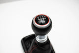 MK4 Shift Knob Volkswagen GTI Jetta Golf R32 - OEM Fitment - 5 Speed - Red/Black - Red Stiching Carrot Top Tuning