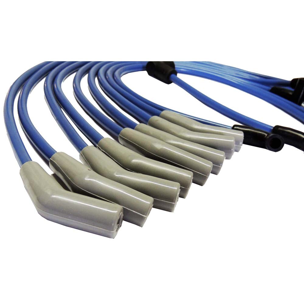 SBF 9.0mm HEI spark plug wire set + Titanium spark plug wire boots protector - 8 units set