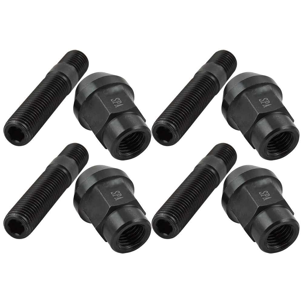 FORGED WHEEL STUD AND NUT COMPETITION TYPE 62mm M12x1.5 - Pack of 4