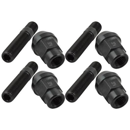 FORGED WHEEL STUD AND NUT COMPETITION TYPE 62mm M12x1.5 - Pack of 4