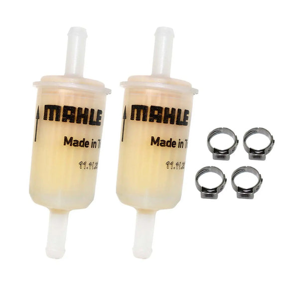 Genuine Mahle Fuel Filter w/ Clamps, MAHLE-01-PX-2 QFS