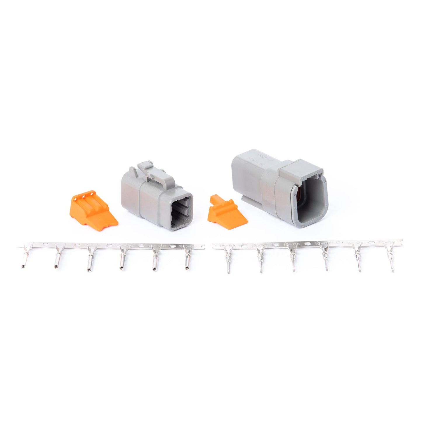 Deutsch DTM Socket/Pin Mating Pair Connector Kit Male + Female (Gray)