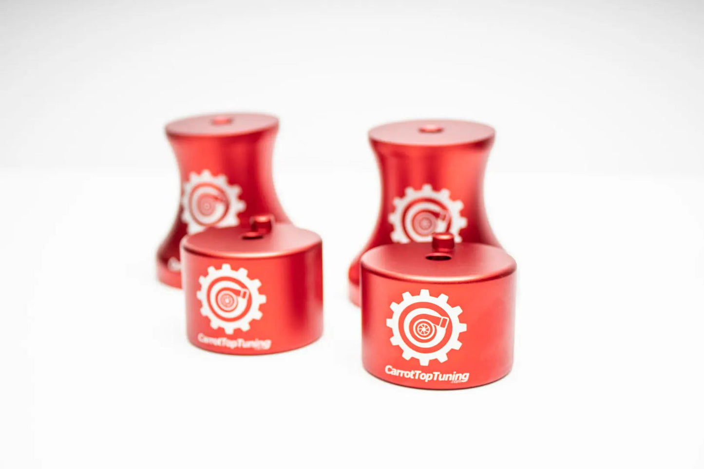 E36 E46 Z3 Z4 Solid Billet Aluminum Motor and Transmission Mount Kit - RED V3 - Carrot Top Tuning
