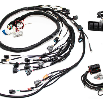 K20 K24 K-Series Tucked Swap Engine Harness V3 RHD, RWD and LHD | Acura | Honda w/ Fuse Box + Switch Panel Carrot Top Tuning