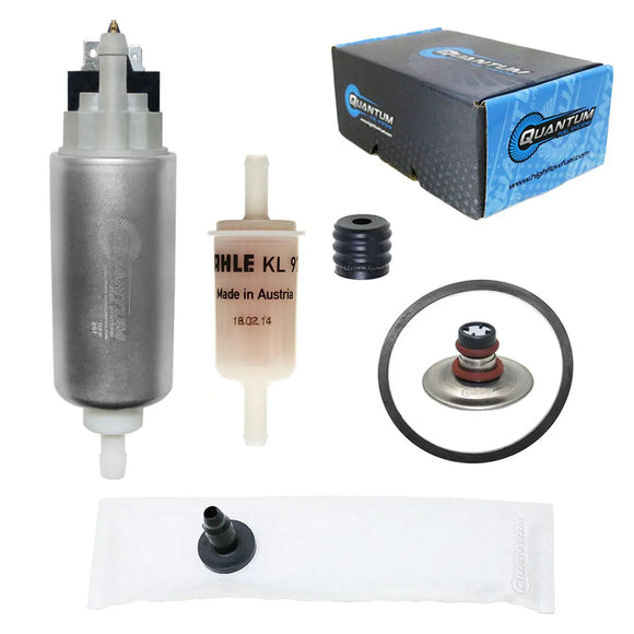 QFS EFI Fuel Pump w/ Genuine Mahle Filter, Pressure Regulator + Tank Seal, HFP-297-RTF QFS