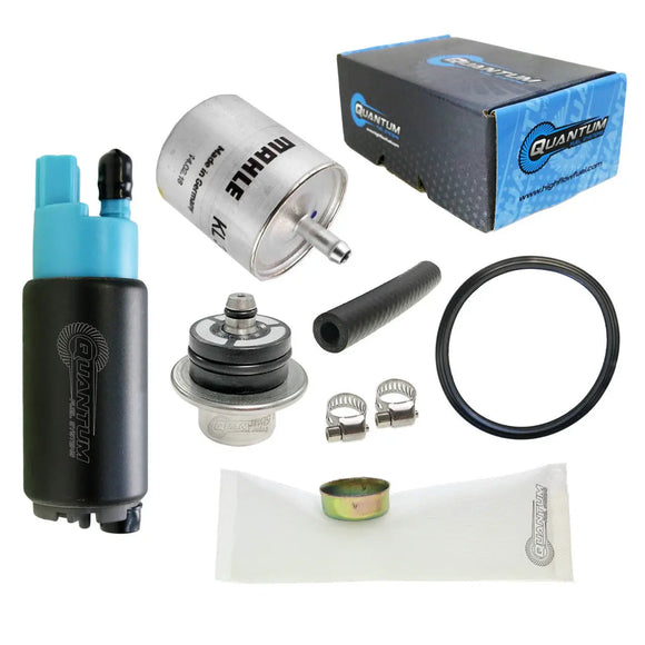 QFS In-Tank Fuel Pump w/ Genuine Mahle Filter, Pressure Regulator + Tank Seal, HFP-382-BR2TF2 QFS