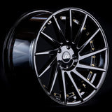 JNC051 Gloss Black/Gold Rivets JNC Wheels