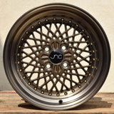 JNC045 Machined Bronze w/ Gold Rivets JNC Wheels