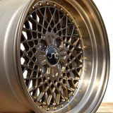 JNC045 Machined Bronze w/ Gold Rivets JNC Wheels