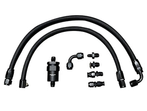 H Series Tucked Fuel Line Kit For Honda Acura Feed Return Line H22 H23 Prelude JSR-DRP