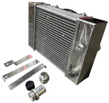 Half Size Compact Drag Coolant Radiator 1.25" 16AN JSR-DRP