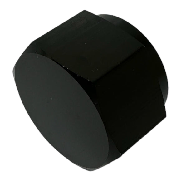 10AN Black Aluminum O-Ring Flare Cap Block for Coolant, Air, Fuel & Oil
