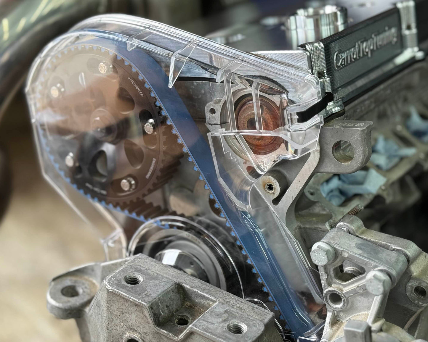 1.8T 20V 06A Timing Belt Cover | VW Audi Skoda Seat | Clear Transparent - USA STOCK