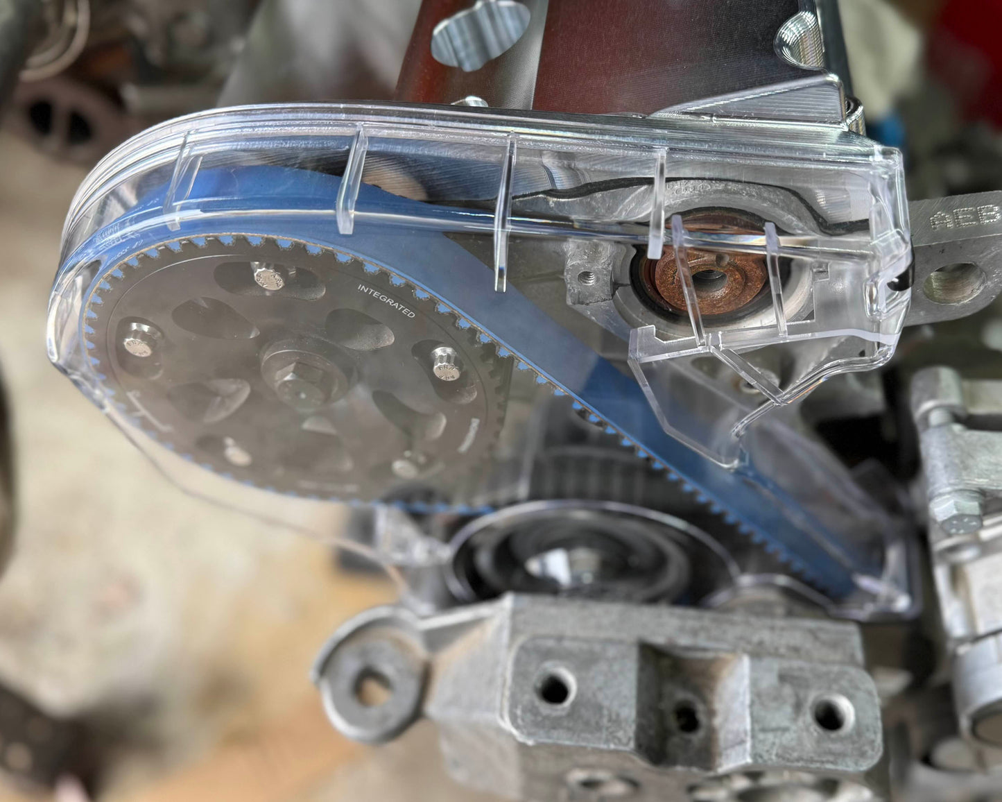 1.8T 20V 06A Timing Belt Cover | VW Audi Skoda Seat | Clear Transparent - USA STOCK