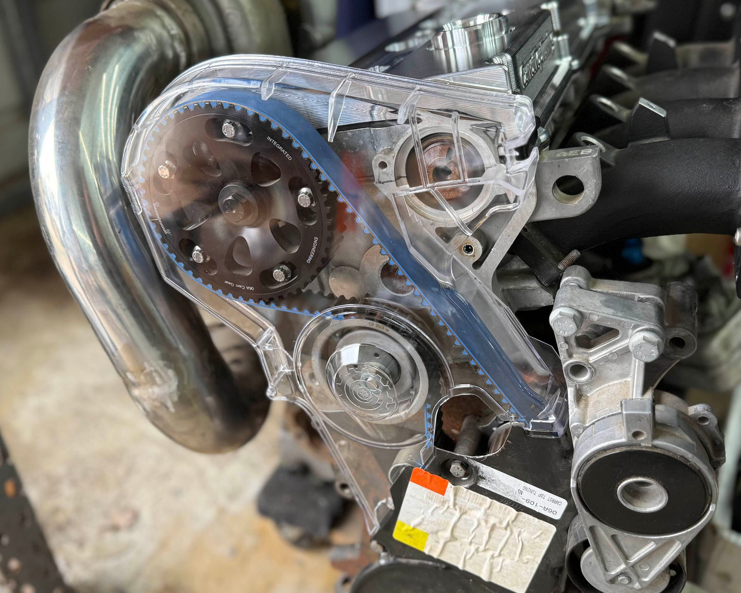 1.8T 20V 06A Timing Belt Cover | VW Audi Skoda Seat | Clear Transparent - USA STOCK