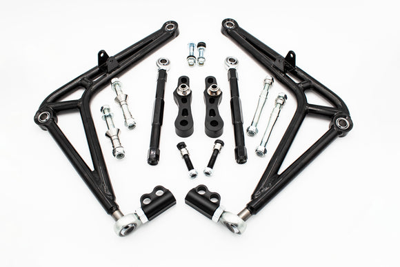 Front Steering Adjustable Drift Lower Control Arm Wide Angle Kit For BMW E36