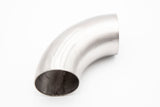 2.500" 1.5mm 16GA 90° Mandrel Bend - (3.750" / 1.5D CLR) - Brushed Finish - 304 SS Stainless - Free Shipping