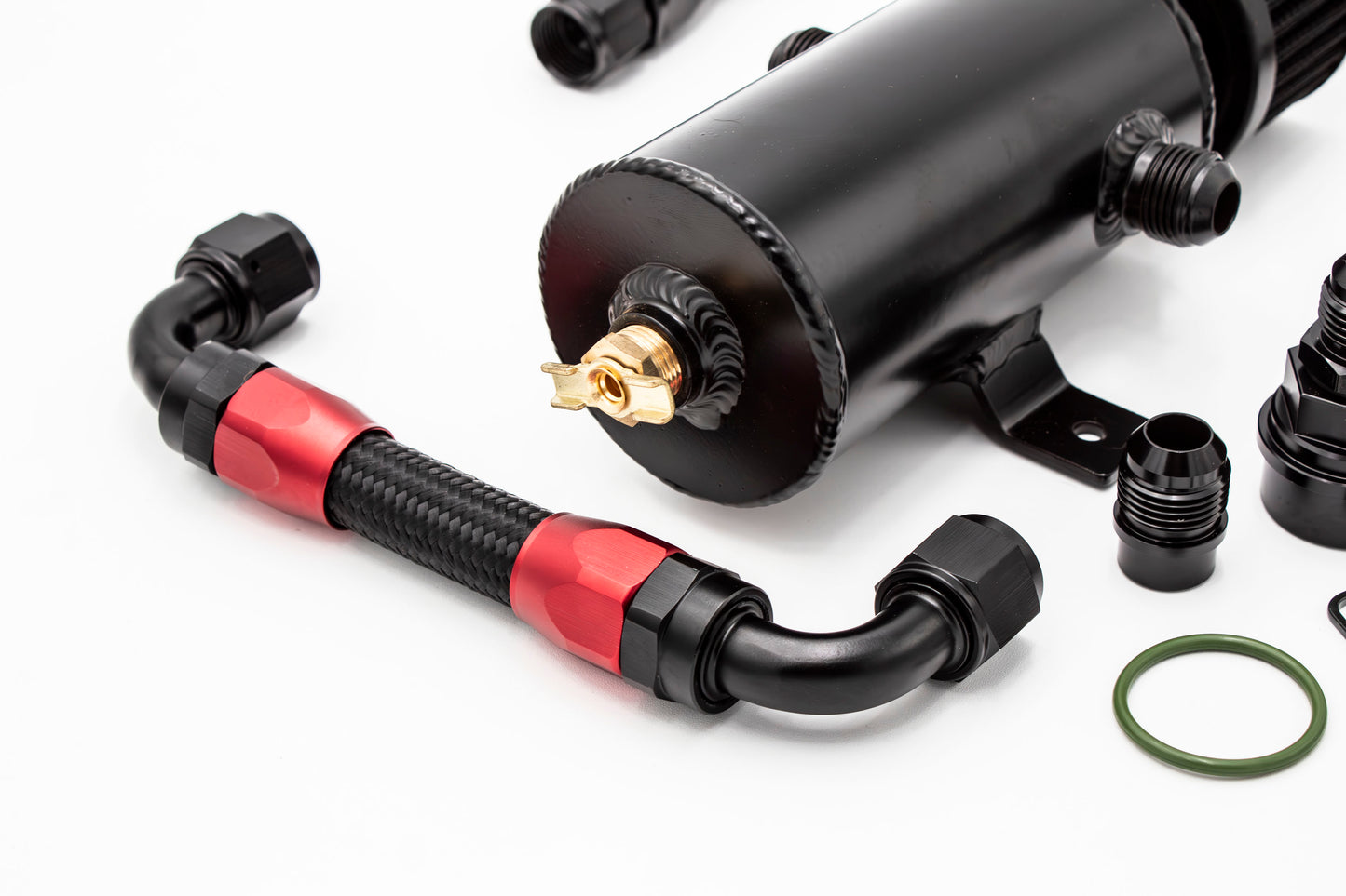 Oil Catch Can Kit + CNC Billet Mounting Bracket 1.8T VW MK4 Audi TT V1.2