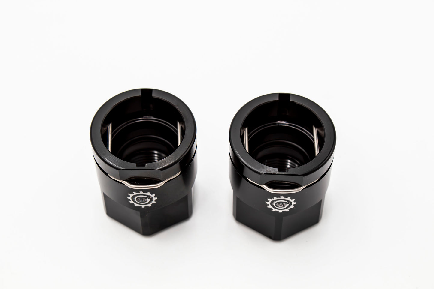 VW MK4 1.8T Billet Aluminum Heater Core Engine Bay Fittings AN10