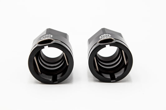 VW MK4 1.8T Billet Aluminum Heater Core Engine Bay Fittings AN10