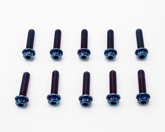Burnt Titanium Intake Manifold Bolt Kit 12PT – M6 – VW / AUDI 1.8T - 10 pcs