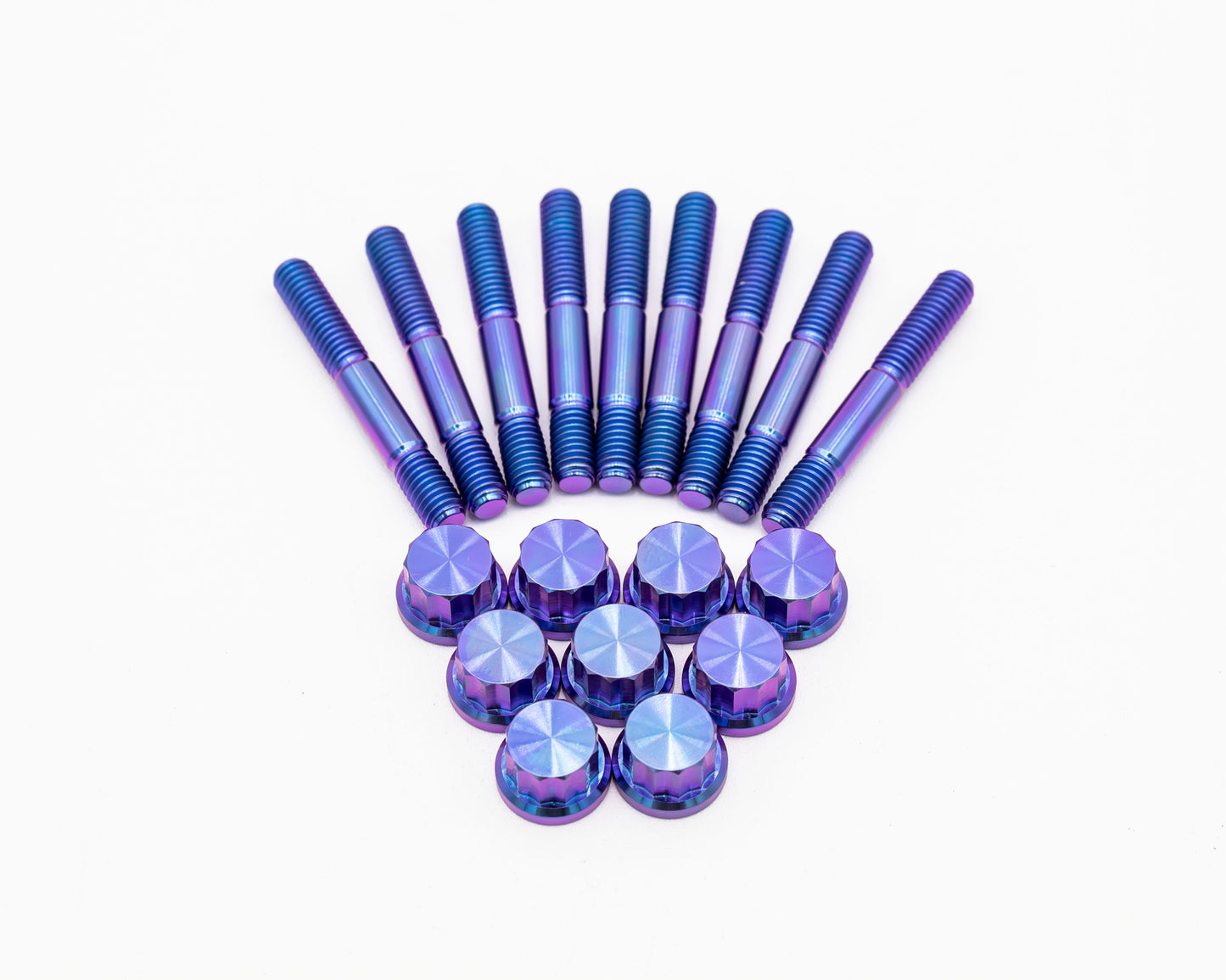 VW / AUDI 1.8T 20V Valve Cover Titanium Stud & Nut Kit 12PT – M6 –  9 pcs