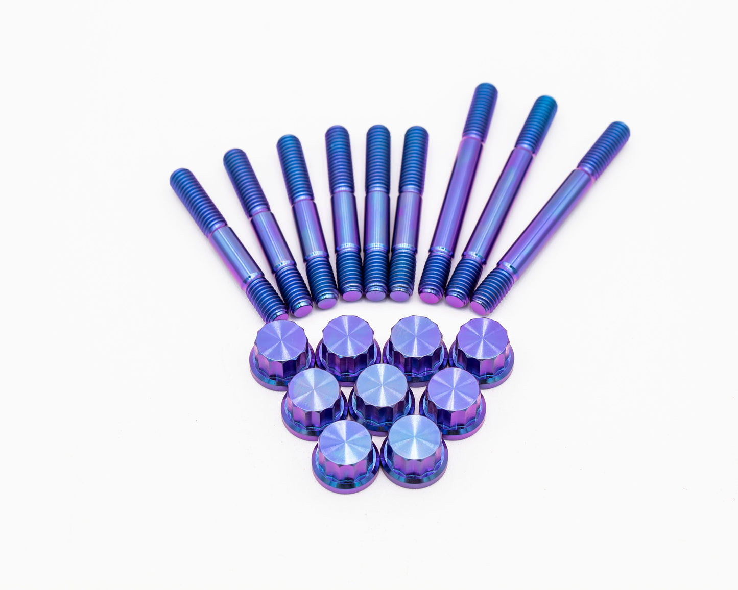 VW / AUDI 1.8T 20V Valve Cover Titanium Stud & Nut Kit 12PT – M6 –  9 pcs