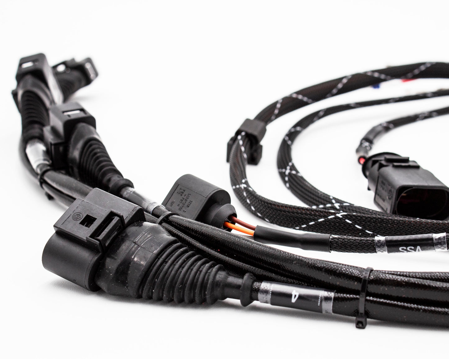 1.8T Ignition Coil Pack Replacement Harness V4 High Temp Silicone Fiberglass Shielding - 1J0 971 658 L -