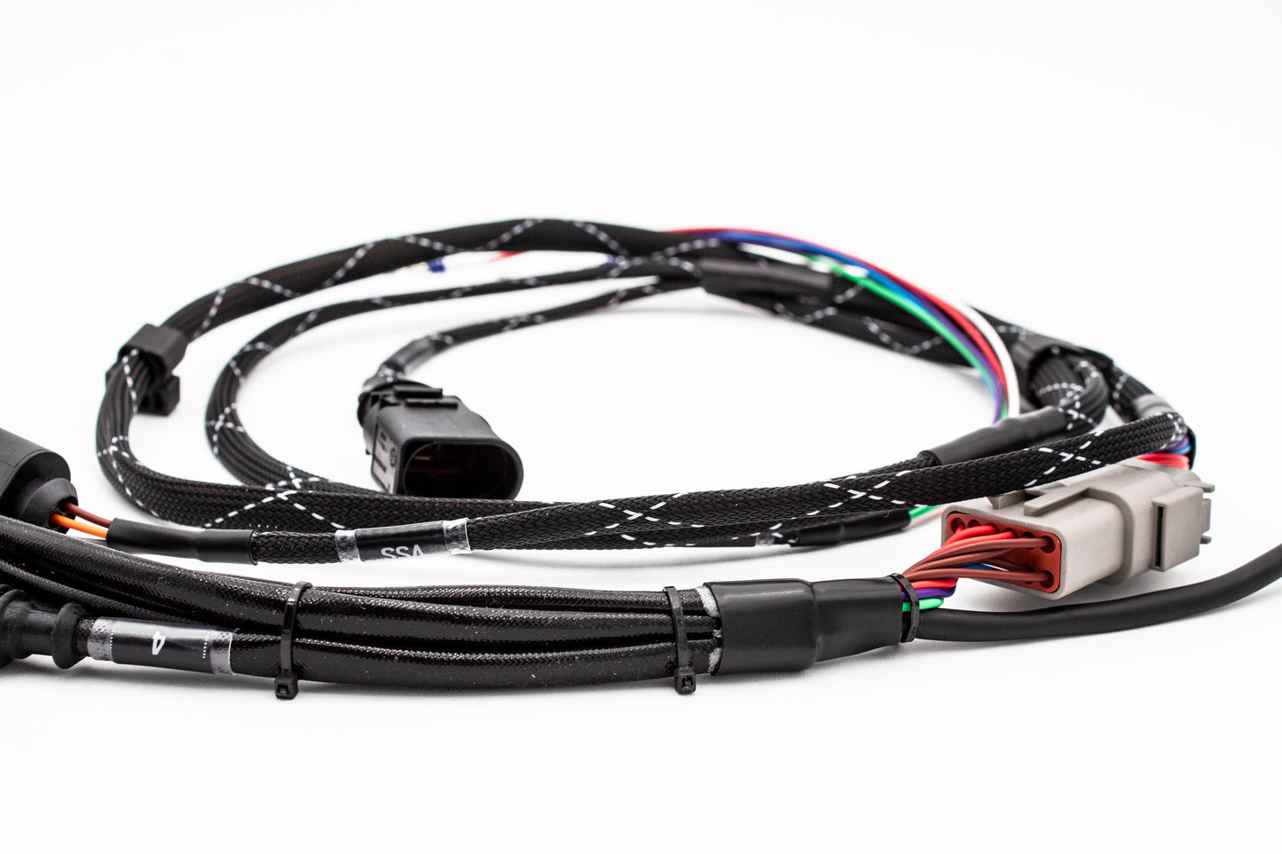 1.8T Ignition Coil Pack Replacement Harness V4 High Temp Silicone Fiberglass Shielding - 1J0 971 658 L -