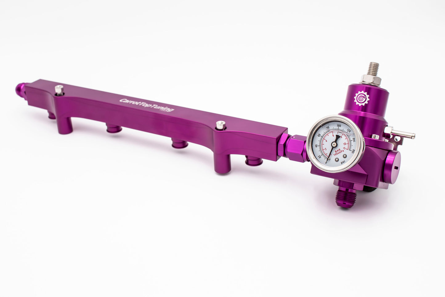 1.8T High Flow Fuel Rail w/ Adjustable FPR (Fuel Pressure Regulator) | AN Fitting Ready | Audi Volkswagen