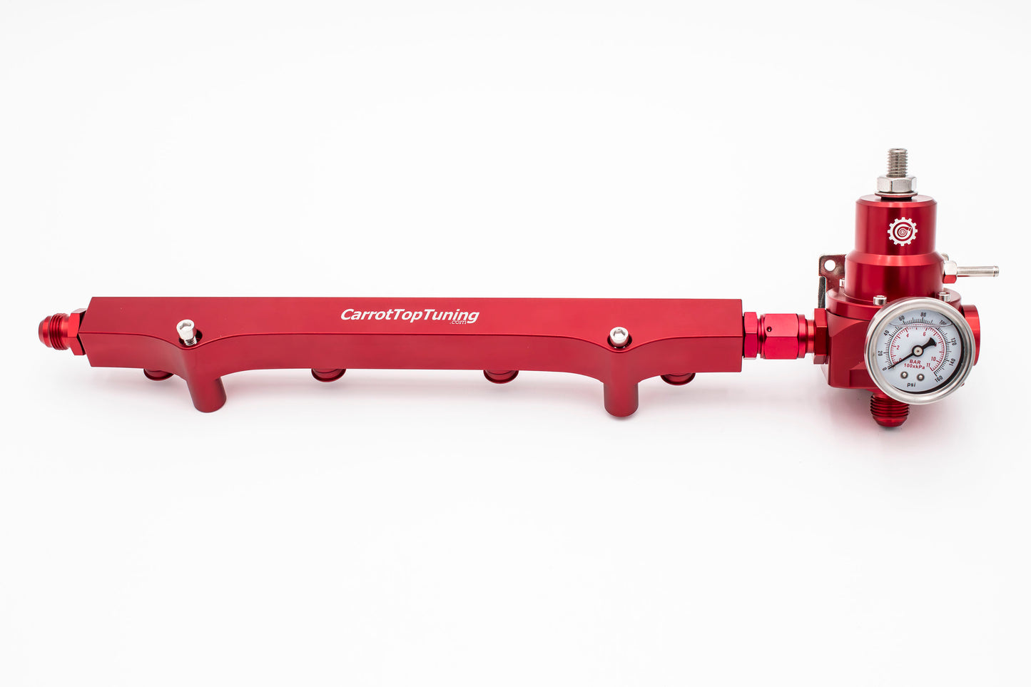 1.8T High Flow Fuel Rail w/ Adjustable FPR (Fuel Pressure Regulator) | AN Fitting Ready | Audi Volkswagen