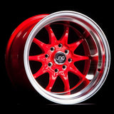 JNC003 Red Machined Lip JNC Wheels
