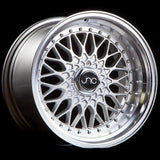 JNC004 Silver Machined Lip JNC Wheels