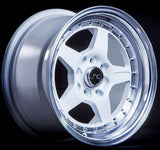 JNC009 White Machined Lip JNC Wheels