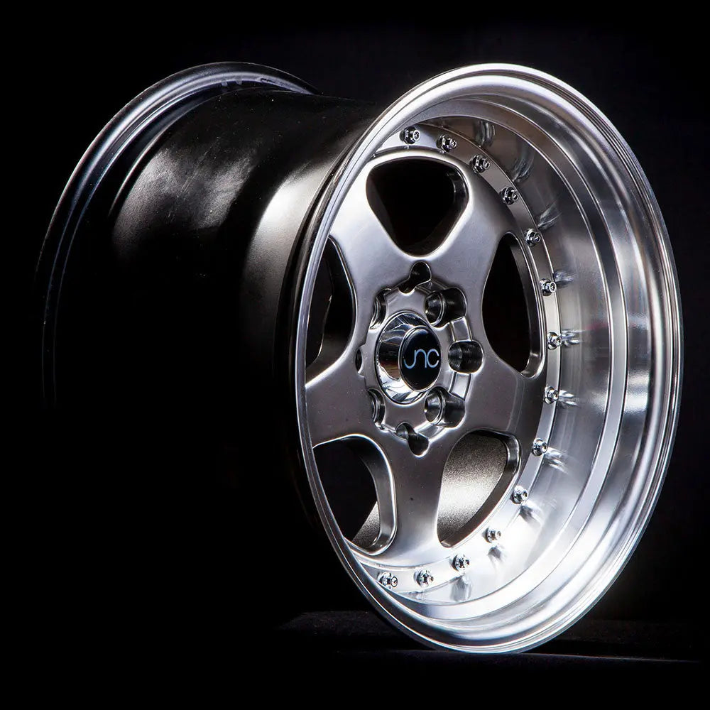 JNC010 Gunmetal  Machined Lip JNC Wheels